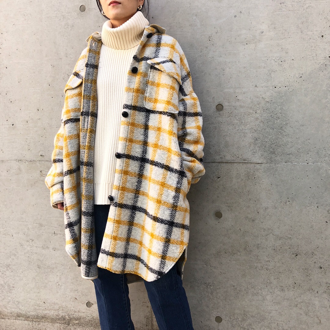 最新作SALE イザベル マラン エトワール 19AW チェック起毛ウール ...