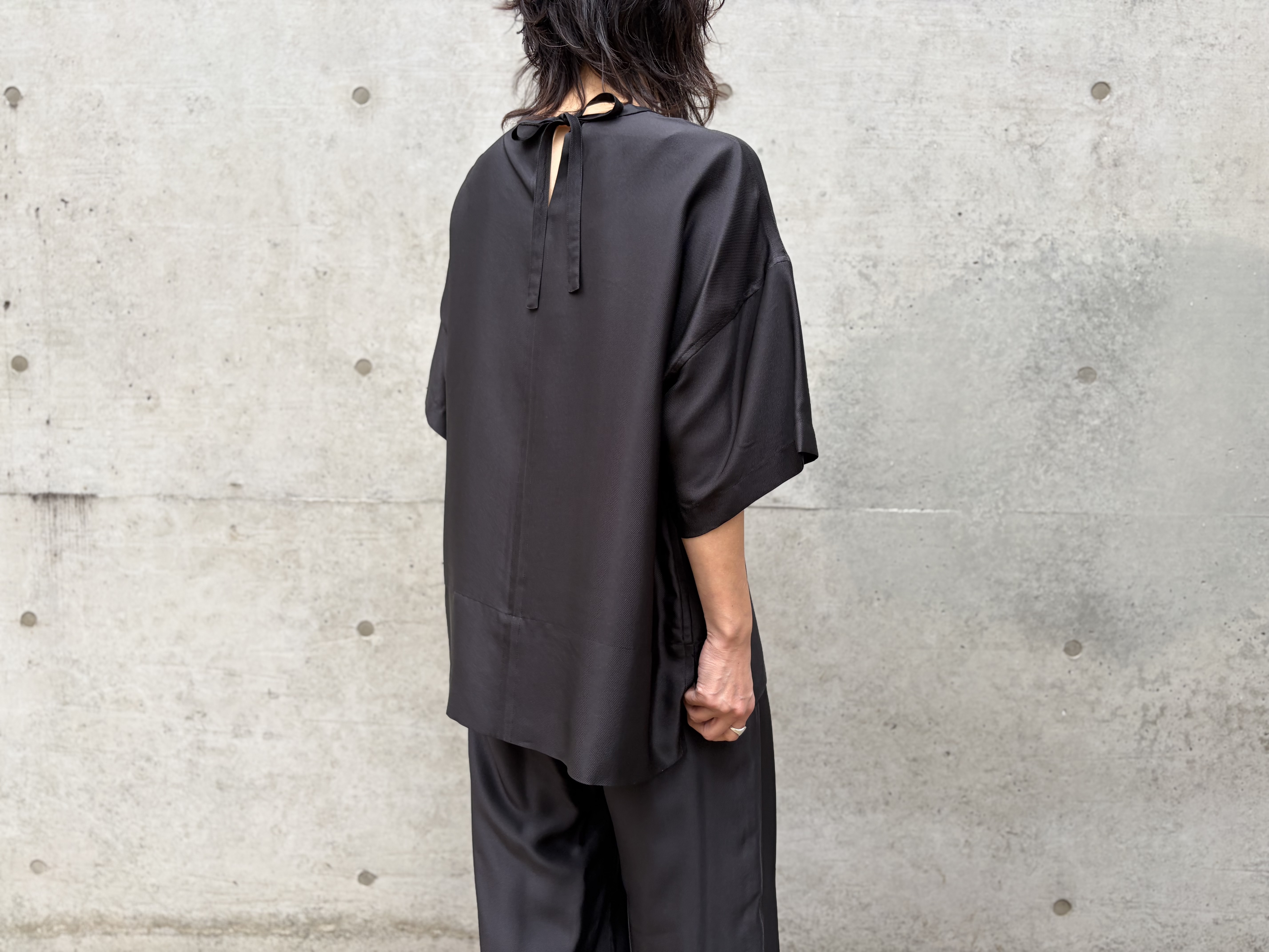 blamink ブラウス BLAMINK(ブラミンク)｜オフタートルブラウス/ブラック の通販